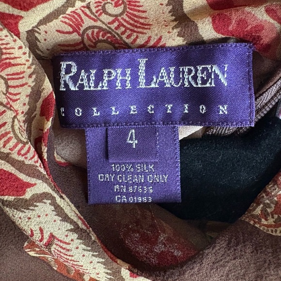 Ralph Lauren Collection Vintage 90s Runway Mini Dress Silk Slip Chinese Qipao 4 - Picture 10 of 16